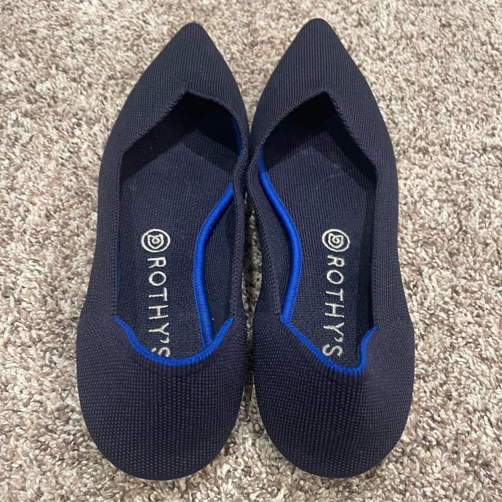 Rothy’s The Point Navy Women’s Size 10.5 - Picture 3 of 9